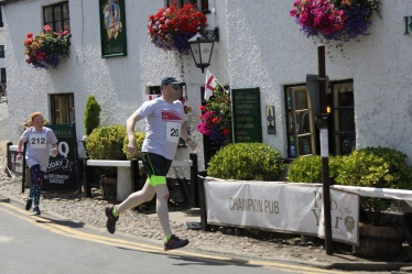 Councillor Andrew Dawson in the run